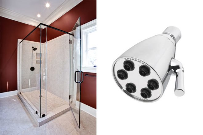 anystream shower head, water saving shower head, water efficient showed head, modern shower, water saving shower, shower head
