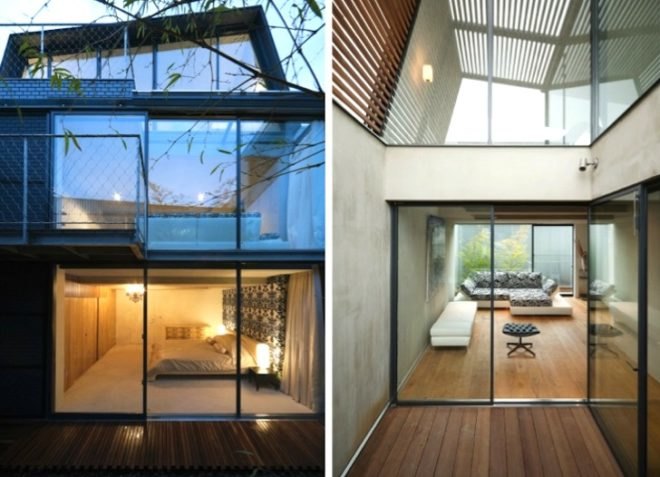 Keiji Ashizawa, Skycourt, green renovation, daylighting, green design, sustainable design, eco-design, seismic safe, building regulations, internal courtyard, louvers