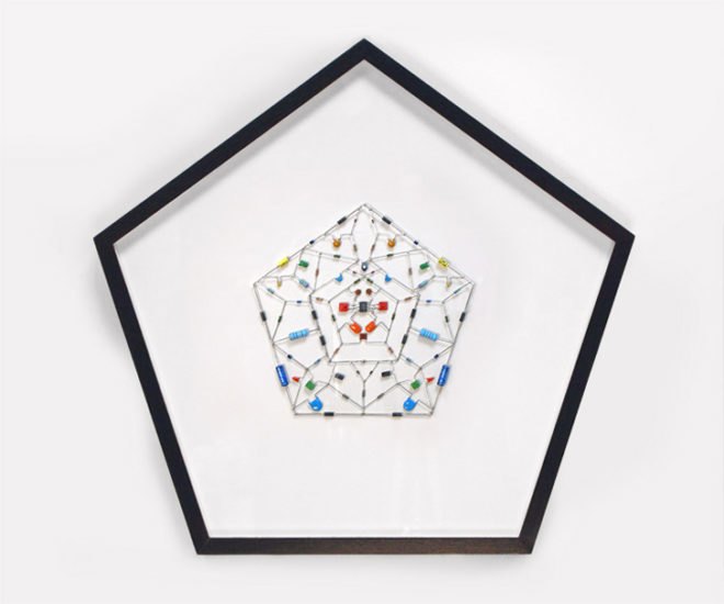 technological mandala, circuits, computer, solder, leonardo ulian