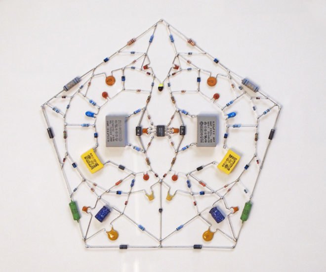 technological mandala, circuits, computer, solder, leonardo ulian