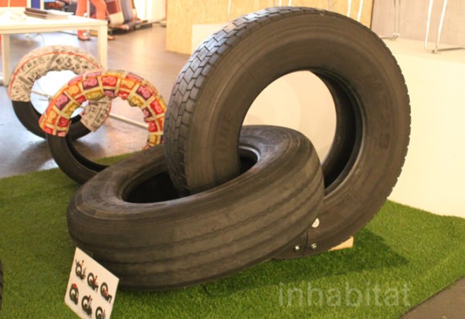 rene olivier , tire furniture, tyre furniture, tires, furniture, seating, rubber, chairs, tyres, recycling, sustainable design, green design, recycled design, green furniture, tire furniture, recycled tires