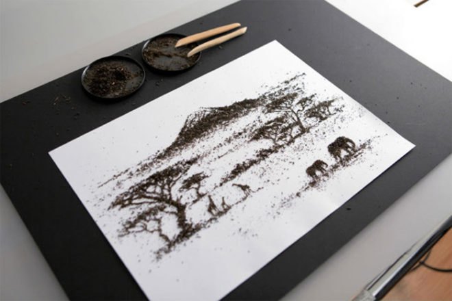triptea, andrew gorovenko, tea, landscapes, triptych, landscape