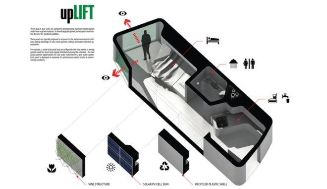 one-person apartments, sustainable apartments, low-cost apartments