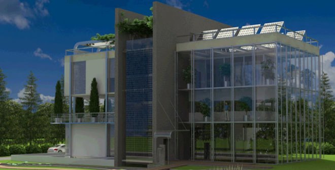 Villa Serra, design nobis, green design, eco design, sustainable design, green home, solar power, solar powered home, modern home, energy efficient home