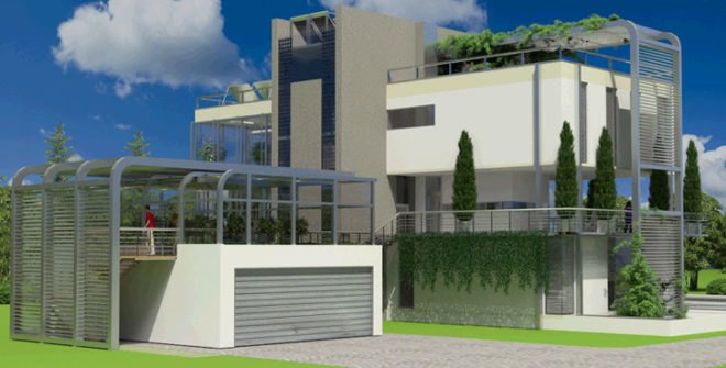 Villa Serra, design nobis, green design, eco design, sustainable design, green home, solar power, solar powered home, modern home, energy efficient home