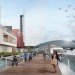 baca architects, zm architecture, canting basin, glasgow scotland, floating village, floating houses, riverr clyde