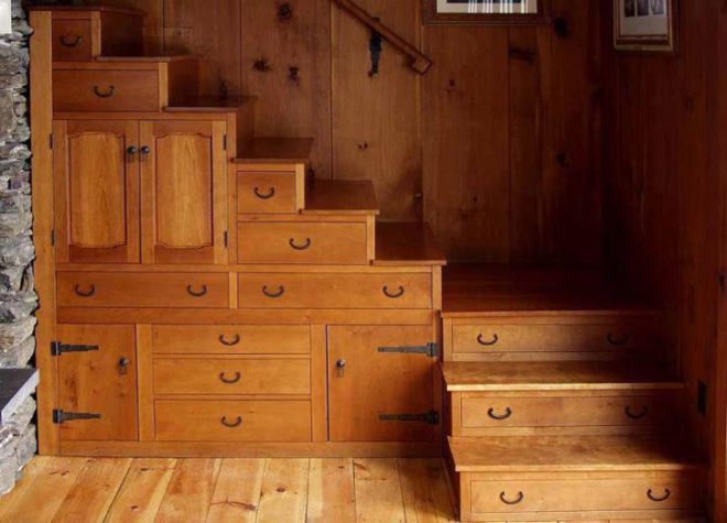 Tansu Cabinet Staircase, Dan Mosenheim, staircase, stairs, sustainable design, green design, green building, green architecture, sustainable architecture, eco stairs, stair porn, innovative staircases, imaginative staircases, multifunctional staircases, recycled staircase