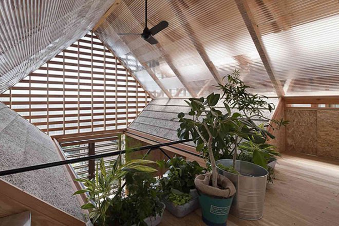 green design, eco design, sustainable design, Outside house, Outside (Outside) ((Outside)) House, aa+h architects, double house, polycarbonate panels, Japanese architecture