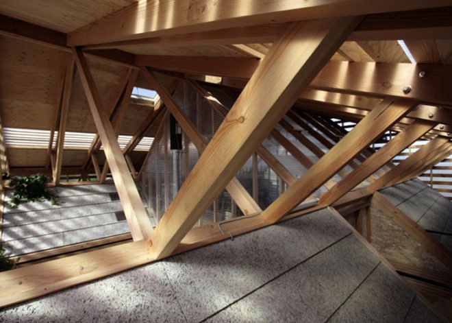green design, eco design, sustainable design, Outside house, Outside (Outside) ((Outside)) House, aa+h architects, double house, polycarbonate panels, Japanese architecture