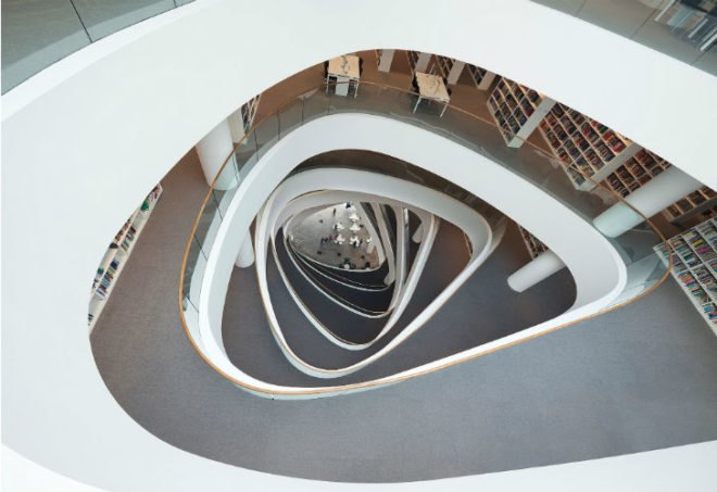 Aberdeen University Library, Schmidt Hammer Lassen, scotland, eco library, university of aberdeen, sir duncan rice library