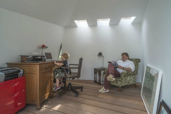 Amsterdam, Garden Studio, CC-Studio, watergraasfmeer, green roof, sedum, mirrors, eco studio