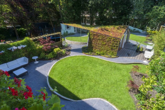 Amsterdam, Garden Studio, CC-Studio, watergraasfmeer, green roof, sedum, mirrors, eco studio