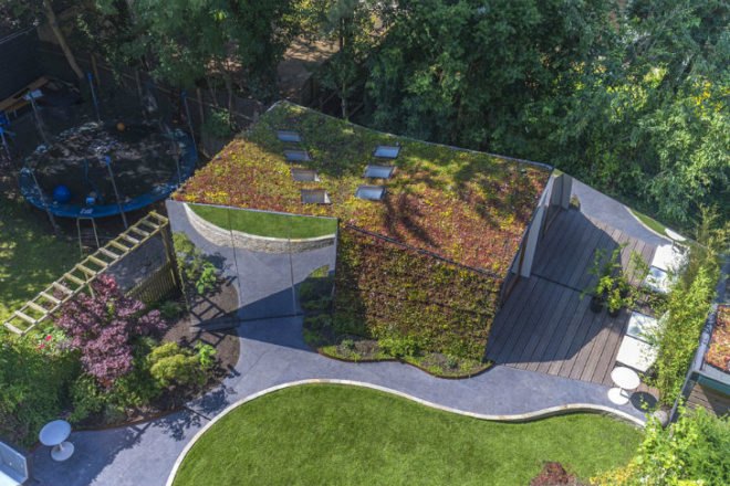 Amsterdam, Garden Studio, CC-Studio, watergraasfmeer, green roof, sedum, mirrors, eco studio