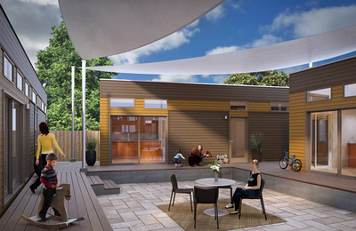 Blu Homes, Affordable Housing, Homeless Housing, Novato, California, Marin County, Oma Village, Prefabricated, housing, sustainable, Homeward Bound of Marin County