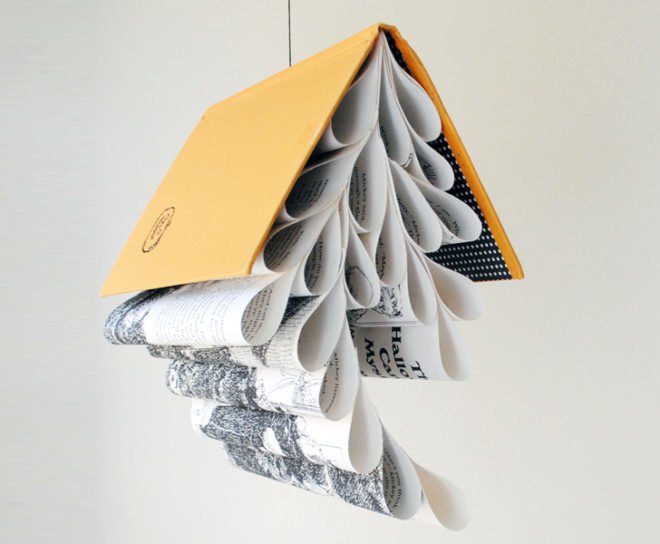 bookmobile, lisa occhipinti, repurpose, books, bookbinding, mobile, sustainable design, green design, recycled materials, green interiors, green decor, sustainable interiors
