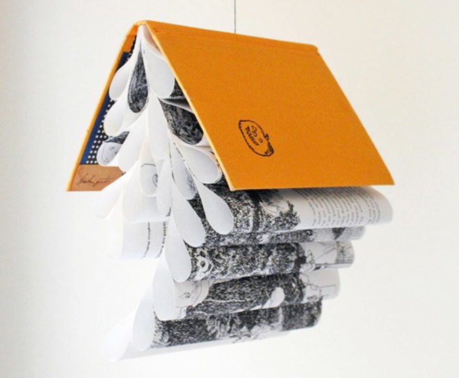 bookmobile, lisa occhipinti, repurpose, books, bookbinding, mobile, sustainable design, green design, recycled materials, green interiors, green decor, sustainable interiors