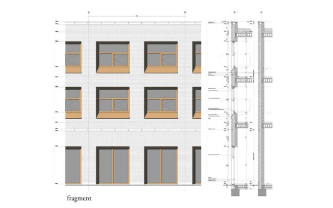 Bornego College, HVDN, Studioninedots, eco school, prefab, recycled bricks, eco university, the netherlands