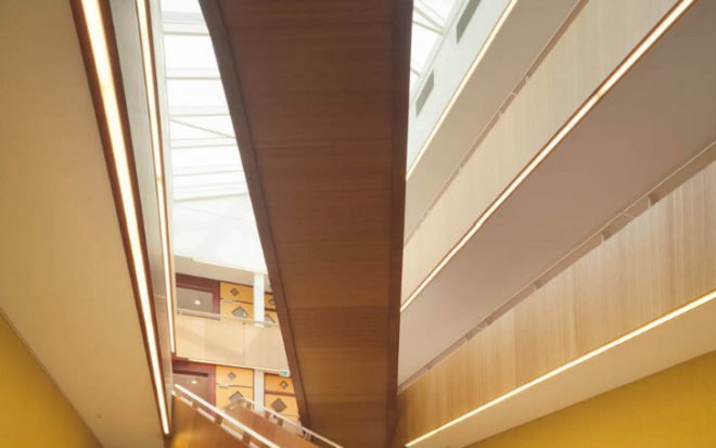 Bornego College, HVDN, Studioninedots, eco school, prefab, recycled bricks, eco university, the netherlands