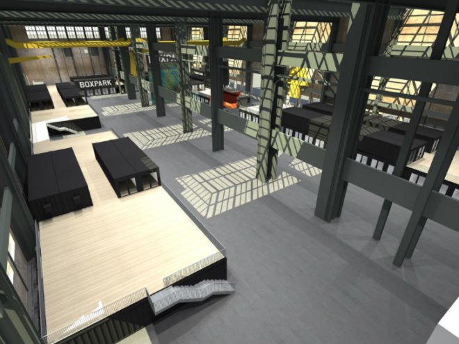 Boxpark, NDSM, Amsterdam, boxpark ndsm, pop up mall, shipping container mall, cargotecture, pop up shop