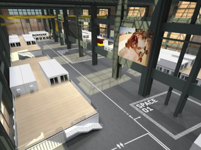 Boxpark, NDSM, Amsterdam, boxpark ndsm, pop up mall, shipping container mall, cargotecture, pop up shop