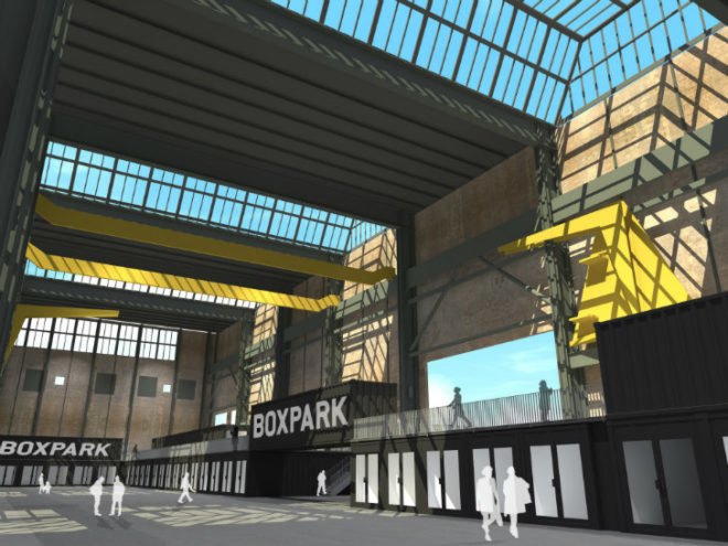 Boxpark, NDSM, Amsterdam, boxpark ndsm, pop up mall, shipping container mall, cargotecture, pop up shop
