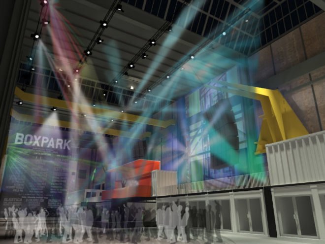 Boxpark, NDSM, Amsterdam, boxpark ndsm, pop up mall, shipping container mall, cargotecture, pop up shop