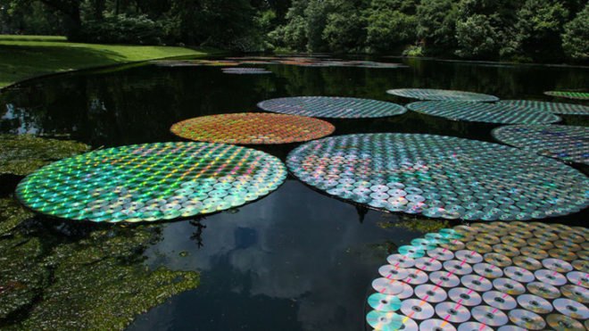 bruce munro, artist, waterlily, victoria lily, longwood gardens, light, pennsylvania, cd's