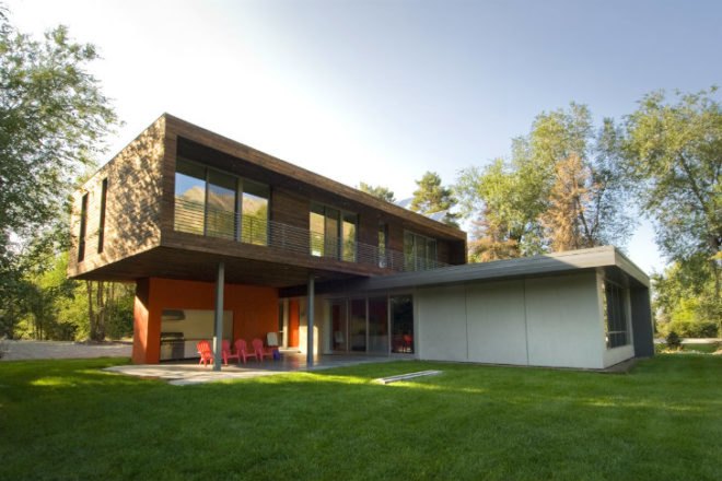 Cantilever House, Imbue Design, solar house, utah, salt lake city, energy efficient house