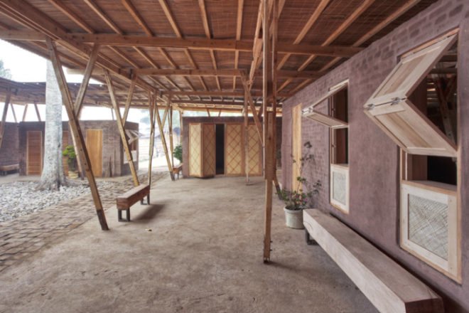 Cassia Co-op Training Centre, TYIN Tegnestue, cinnamon, humanitarian design, sumatra, earthquake resistant, local materials, training centre