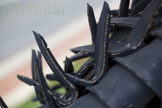 Chakaia Booker, Recycled Rubber Sculptures, Washington DC, New York Avenue, Women's Museum