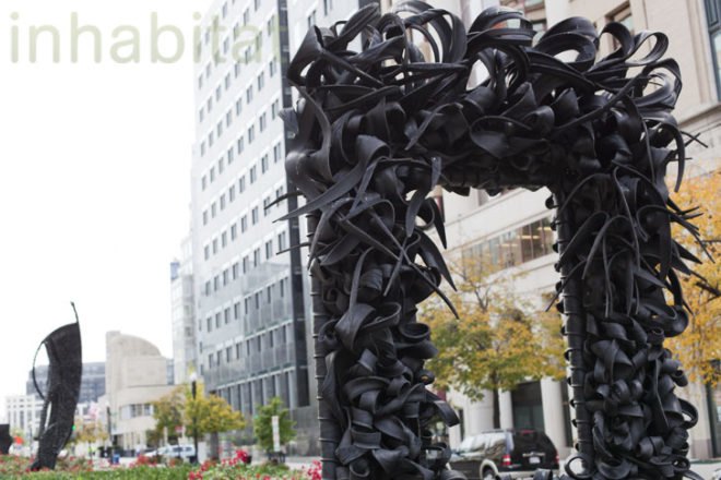 Chakaia Booker, Recycled Rubber Sculptures, Washington DC, New York Avenue, Women's Museum