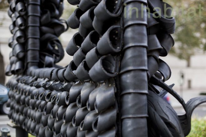 Chakaia Booker, Recycled Rubber Sculptures, Washington DC, New York Avenue, Women's Museum
