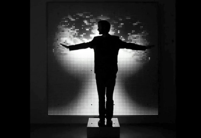green design, eco design, sustainable design, LED sculpture, Victoria and Albert Museum, Cinimod Studio, Ice Angel, interactive LED installation, Angel WIngs
