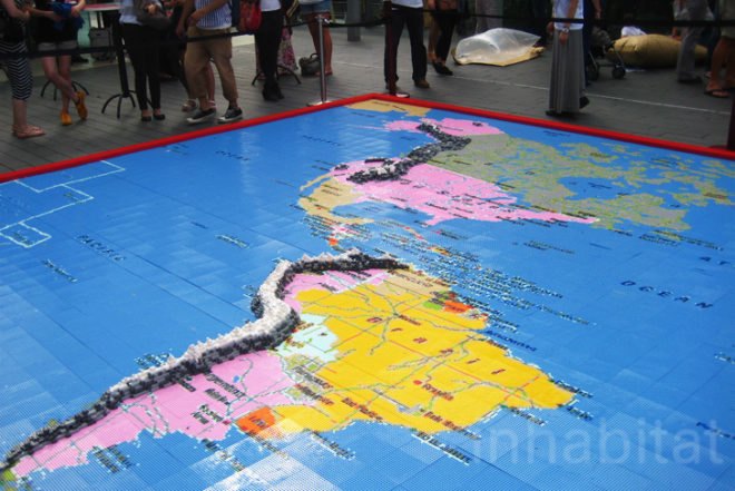 Ana Lisa Alperovich, Our World in LEGO®, Danish design, Festival of the World, South Bank, London, LEGO, reusable bricks, building blocks, world map, art,