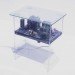 Electri-City Coffee Table, Benjamin Yates, recycled materials, recyclable design, green design, electronic waste, interactive furniture, acrylic tables, sustainable design