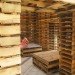 FORÊT II, Phill Allard, Justin Duchesneau, forest II, shipping pallets, shipping pallet pavilion, temporary pavilion, reclaimed materials