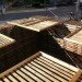FORÊT II, Phill Allard, Justin Duchesneau, forest II, shipping pallets, shipping pallet pavilion, temporary pavilion, reclaimed materials