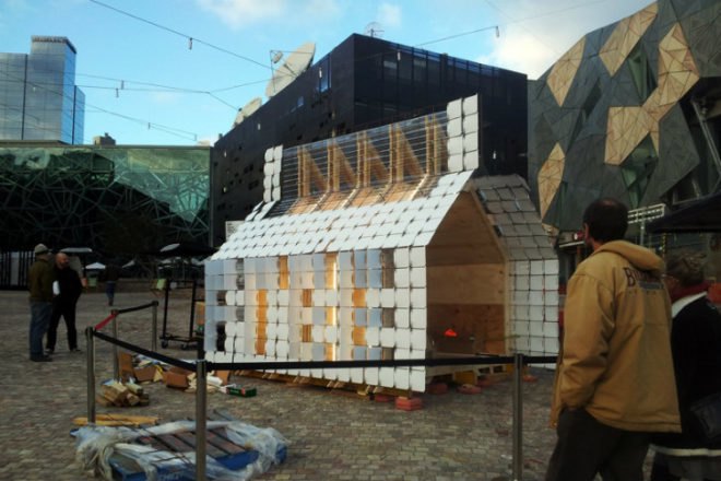 Feel Free, Analog Structures, prefab shelter, temporary shelter, melbourne, arkit, cnc technology