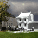 Prison, renovation, Berdaguer & Péjus, Gue(oh)st House, Marcel DuChamp, France, spooky house, halloween, house with a spooky white veil, green design, sustainable design, eco-design