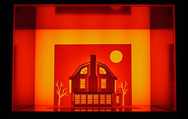green design, eco design, sustainable design, Paper Dandy, Marc Hagan-Guirey, kirigami, Horrorgami, paper art, recycle art, One and a half Gallery, origami