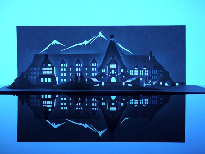 green design, eco design, sustainable design, Paper Dandy, Marc Hagan-Guirey, kirigami, Horrorgami, paper art, recycle art, One and a half Gallery, origami