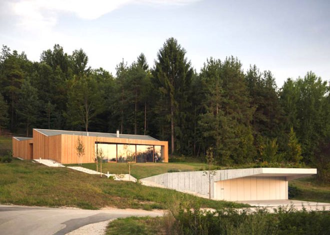 House MJ, Novo Mesto, Kombinat, Slovenia, clerestory, daylight, daylighting, green roof, architects, architecture, Blaž Kandus