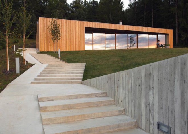 House MJ, Novo Mesto, Kombinat, Slovenia, clerestory, daylight, daylighting, green roof, architects, architecture, Blaž Kandus