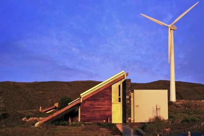 Estudio Jose Luis Rodriguez Gil, wind energy, solar-energy, House in Bioclimatic Experimental Urbanization, Canary Islands, Spain, local materials, net zero, zero carbon emissions