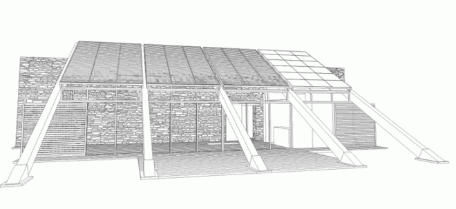 Estudio Jose Luis Rodriguez Gil, wind energy, solar-energy, House in Bioclimatic Experimental Urbanization, Canary Islands, Spain, local materials, net zero, zero carbon emissions