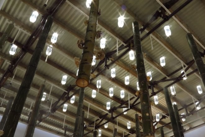 Liter of Light, Shanghai Biennale, Low-cost housing, recycled bottle bulbs, slum housing, informal housing, social housing, green design, sustainable design, eco-design, Touching the Earth Lightly, Stephen Lamb