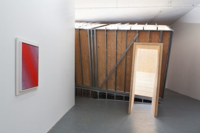 Julian Hoeber, Gravitational Mystery Spots, Chelsea Galleries, Harris Lieberman, Demon Hill #2, trick of architecture, light and shade art