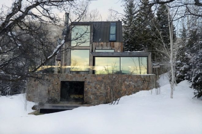 solar power, recycled materials, solar energy, La Muna, Oppenheim Architecture and Design, Aspen, Colorado, green design, sustainable design, Red Mountain, Wabi Sabi, ski home, ski resort, moss graffiti