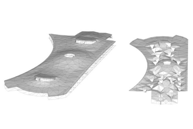 Logrono High Speed Station, Abalos Sentkiewicz Arquitectos, high speed rail, high speed train station, train station, rail station, daylighting, green roof, public park