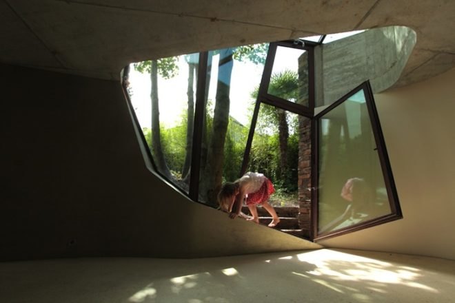 France, RIBA, christian pottgiesser architecturespossibles, pottgiesser architecturespossibles, green roof, tower home, converted orangery, green renovation, Maison L, France, bedroom towers, Manser Medal, 2012, green design, daylighting, sustainable design